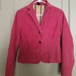 Pink Gap corduroy blazer